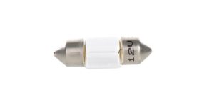 Bec incandescent SV8,5-8, 12 V, 10W, BOSCH 1987302227 Pure Light, lungime 28.6 mm, se vinde la set de 10 bucati/pret pe bucata