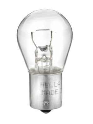 Bec auto semnalizator HELLA STANDARD 8GA 002 073-121, tensiune 12V, putere 21W, P21W, conector BA15s, halogen