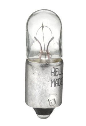 Bec auto pentru iluminare numar circulatie HELLA STANDARD 8GP 002 067-121, tensiune 12V, putere 4W, T4W, conector BA9s, comanda minima 10 bucati