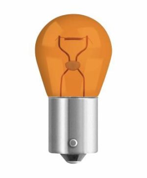 Set 2 becuri auto semnalizator NEOLUX N581-02B, culoare portocaliu, tensiune 12V, putere 21W, tip PY21W, soclu BAU15s