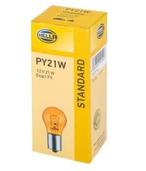 Bec semnalizator HELLA 8GA 006 841-121, 12V 21W, BAU15s, halogen, comanda minima 10 bucati