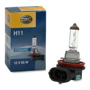 Bec pentru far H11 HELLA 8GH 008 358-121, PGJ19-2, 12V, 55W