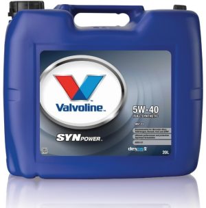 Ulei motor VALVOLINE SYNPOWER MST C3 5W40 V540SPMSTC3/20, volum 20 litri, sintetic