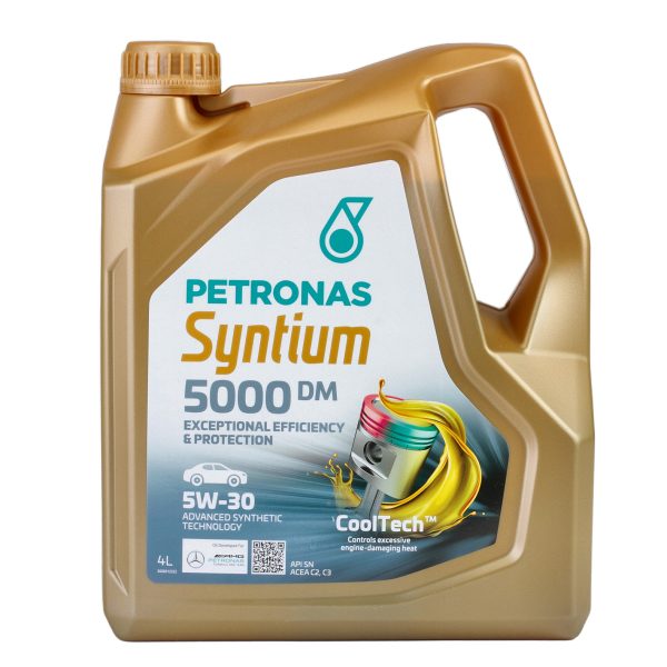 Ulei motor PETRONAS Syntium 5000 DM 5W30, volum 4 litri, sintetic