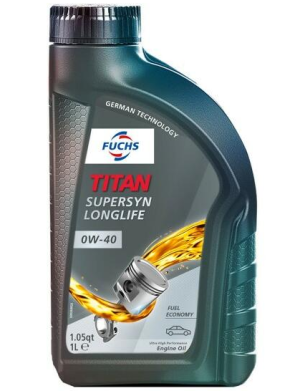 Ulei motor FUCHS TITAN SUPERSYN LONGLIFE 0W40, volum 1 litru, sintetic