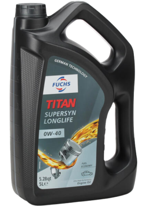 Ulei motor FUCHS TITAN SUPERSYN LONGLIFE 0W40, volum 5 litri, sintetic