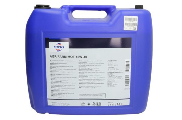 Ulei motor FUCHS AGRIFARM MOT 15W40, volum 20 litri
