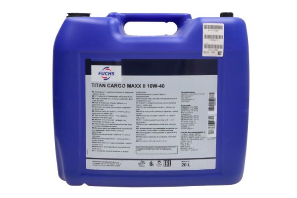 Ulei motor FUCHS TITAN CARGO MAXX II 10W40, volum 20 litri