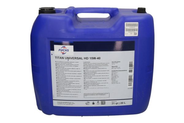 Ulei motor FUCHS TITAN UNIVERSAL HD 15W40, volum 20 litri