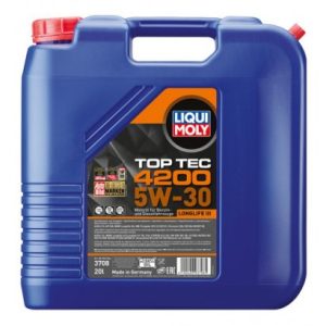 Ulei motor LIQUI MOLY Top Tec 4200 5W30 3708, volum 20 litri, sintetic