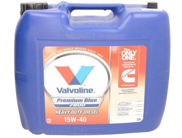 Ulei motor VALVOLINE PREMIUM BLUE 7800 15W40 Heavy Duty Diesel, volum 20 litri, sintetic