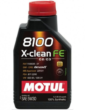 Ulei motor MOTUL 8100 X-CLEAN FE 5W30 104775, volum 1 litru, sintetic