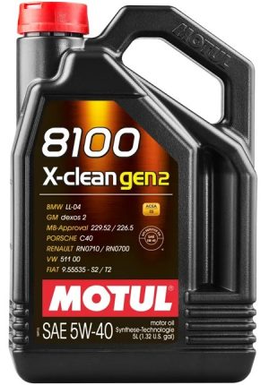 Ulei motor MOTUL 8100 X-CLEAN GEN2 5W40, volum 5 litri, sintetic