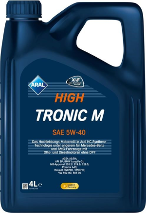 Ulei motor ARAL HighTronic M 5W40 154FE8, volum 4 litri, sintetic
