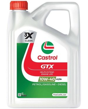 Ulei motor CASTROL GTX A3/B4 10W40 15F091, volum 4 litri, semi sintetic