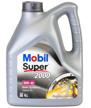 Ulei motor MOBIL Super 2000 X1 10W40, volum 4 litri, semi sintetic