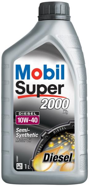 Ulei motor MOBIL Super 2000 X1 Diesel 10W40, volum 1 litru, semi sintetic