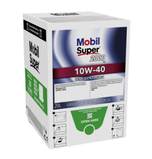 Ulei motor MOBIL Super 2000 X1 10W40, volum 20 litri, semi sintetic, ambalaj cutie