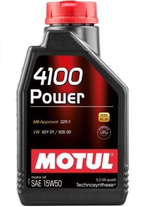 Ulei motor MOTUL 4100 POWER 15W50 102773, volum 1 litru, sintetic