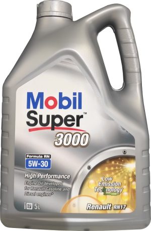 Ulei motor MOBIL Super 3000 Formula RN 5W30, volum 5 litri, sintetic