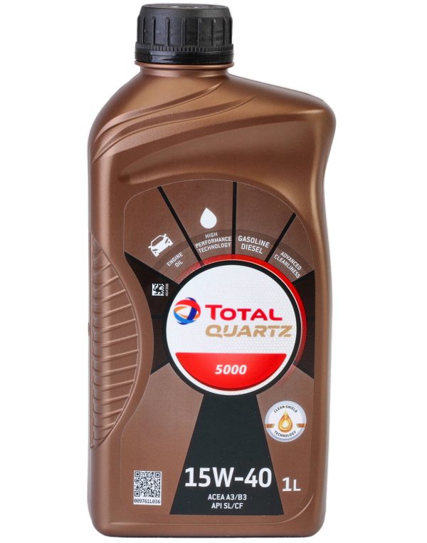 Ulei motor TOTAL Quartz 5000 15W40 216591, volum 1 litru, sintetic