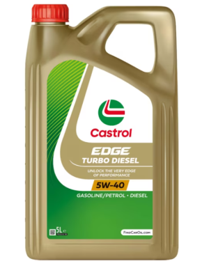 Ulei motor CASTROL EDGE Turbo Diesel 5W40 1535BD, volum 5 litri, sintetic