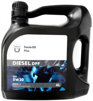 Ulei motor DACIA Oil Plus DIESEL DPF 5W30 6002005675, volum 4 litri, sintetic