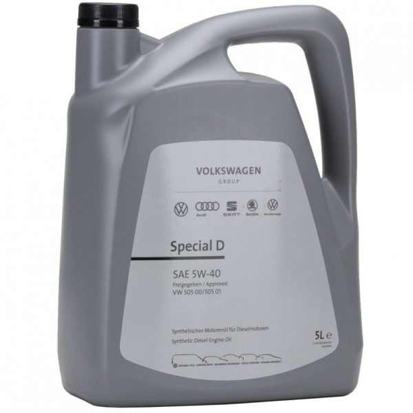 Ulei motor VW Group Special D 5W40 GS55505M4EUR, volum 5 litri, A3/B4, VW 505 00 VW/505 01, pentru motor diesel fara DPF