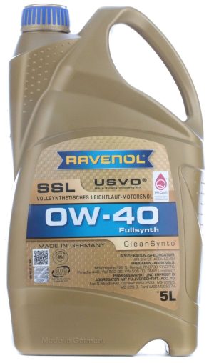 Ulei motor RAVENOL SSL 0W40 USVO Promo 4+1 1111108-A05, volum 5 litri, sintetic