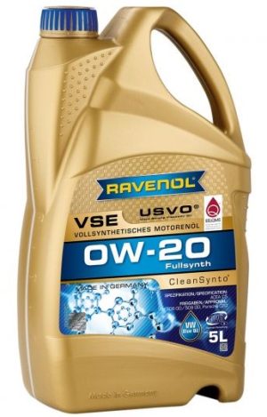 Ulei motor RAVENOL VSE 0W20 USVO Promo 4+1 1111112-A05, volum 5 litri, sintetic
