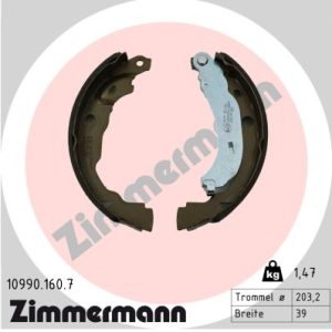 Set saboti frana frana de mana ZIMMERMANN 10990.160.7