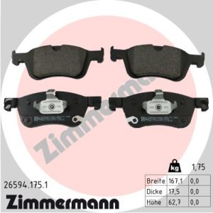 Set placute frana ZIMMERMANN 26594.175.1