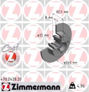 Disc frana ZIMMERMANN 470.2428.20