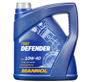 Ulei motor MANNOL Defender Stahlsynt 10W40 MN7507-4, volum 4 litri, semi sintetic – imagine produs