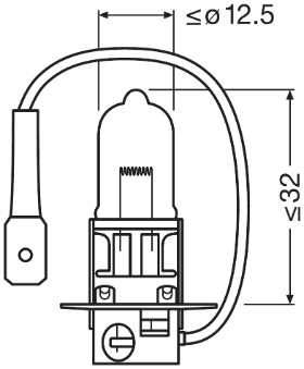 Bec far faza lunga 12 V, H3 55 W, original, blister, 1 bucata, OSRAM 64151-01B Bec far faza lunga 12 V, H3 55 W, original, blister, 1 bucata, OSRAM 64151-01B – imagine produs