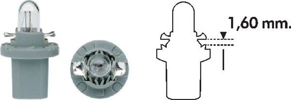 Bec auto lumina bord MAGNETI MARELLI 003724100000, tensiune 24V, putere 1.2 W, B8,5D, gri, B2,4W Bec auto lumina bord MAGNETI MARELLI 003724100000, tensiune 24V, putere 1.2 W, B8,5D, gri, B2,4W – imagine produs