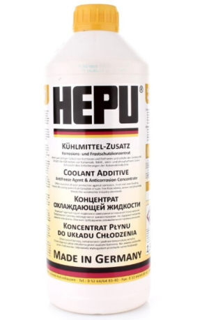 Antigel concentrat HEPU G11 P999-YLW, culoare galben, volum 1.5 litri – imagine produs