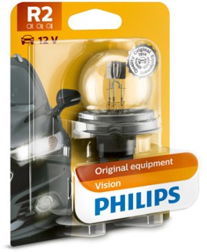 Bec far principal R2 12 V, 45/40W Vision, blister, PHILIPS 12620B1 Bec far principal R2 12 V, 45/40W Vision, blister, PHILIPS 12620B1 – imagine produs