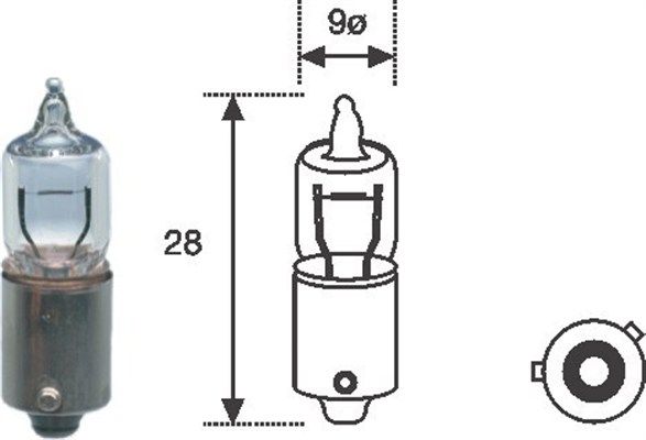 Bec auto pentru lampa spate MAGNETI MARELLI 002701100000, H6W, tensiune 12V, putere 6W, BAX9s, se vinde la set de 10 bucati/pret pe bucata Bec auto pentru lampa spate MAGNETI MARELLI 002701100000, H6W, tensiune 12V, putere 6W, BAX9s, se vinde la set de 10 bucati/pret pe bucata – imagine produs