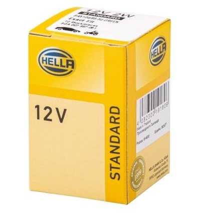 Bec auto incandescent iluminare bord, cu mufa, 12V 2W B8.5d, HELLA Standard 8GA 007 997-081, se vinde la set de 10 bucati/pret pe bucata Bec auto incandescent iluminare bord, cu mufa, 12V 2W B8.5d, HELLA Standard 8GA 007 997-081, se vinde la set de 10 bucati/pret pe bucata – imagine produs
