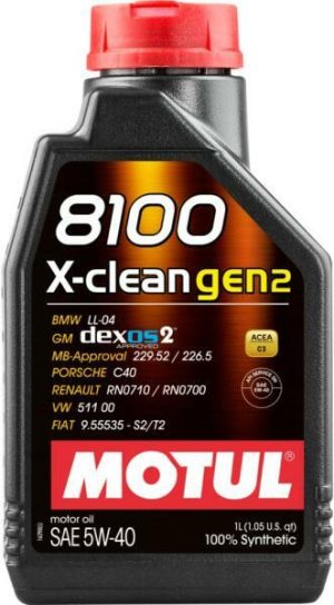 Ulei motor MOTUL 8100 X-CLEAN GEN2 5W40, volum 1 litru, sintetic – imagine produs