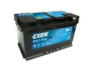 Baterie auto EXIDE Start-Stop EFB EL800, 12 V, 80 Ah, 720 A, 315x175x190 mm – AutoRival | AutoRival