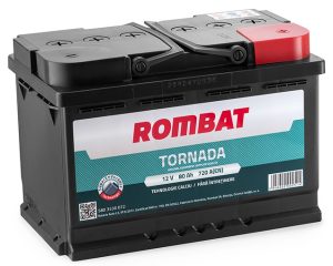 Baterie auto ROMBAT TORNADA 5803530072, 80 Ah, 720 A, 12 V, 278 x 175 x 190 mm – AutoRival | AutoRival