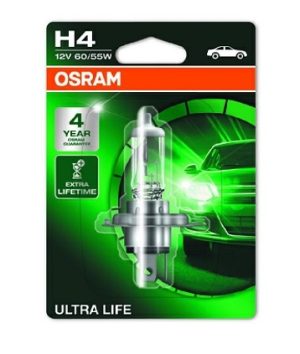 Bec far faza lunga 12 V, H4 60/55 W Ultra Life, blister, 1 Buc OSRAM 64193ULT-1BL – imagine produs