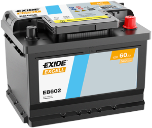 Baterie auto EXIDE Excell EB602, 12 V, 60 Ah, 540A, 242x175x175 mm – AutoRival | AutoRival