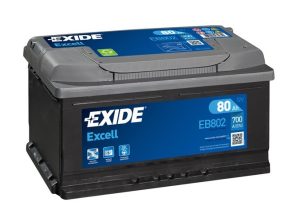 Baterie auto EXIDE Excell EB802, 12 V, 80 Ah, 700 A, 315x175x175 mm – AutoRival | AutoRival