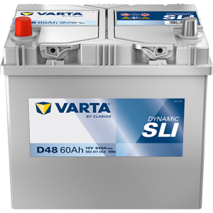Baterie auto VARTA Dynamic SLI D48 560411054K262, 12 V, 60 Ah, 540 A, Asia, borna inversa, 232x173x225 mm – AutoRival | AutoRival