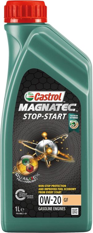 Ulei motor CASTROL MAGNATEC Stop-Start 0W20 GF 15CBAE, volum 1 litru, sintetic – imagine produs