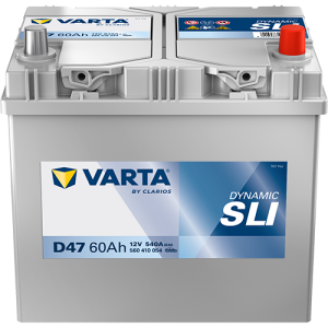Baterie auto VARTA Dynamic SLI D47 560410054K262, 12 V, 60 Ah, 540 A, Asia, borna normala, 232x173x225 mm – AutoRival | AutoRival
