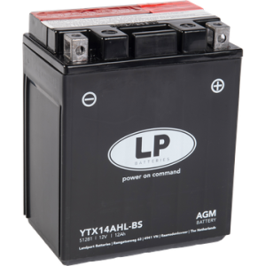Baterie moto LANDPORT AGM YTX14AHL-BS, 12 V, 12 Ah, 200 A, cu pachet acid – imagine produs